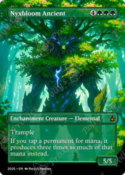 Nyxbloom Ancient FOIL Proxy Playtest Card with Fantasy Custom Art - Image 5