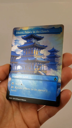 Oboro, Palace in the Clouds FOIL Proxy Playtest Card with Custom Fantasy Art - Image 2