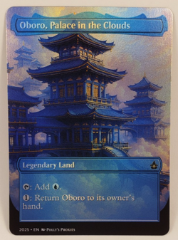 Oboro, Palace in the Clouds FOIL Proxy Playtest Card with Custom Fantasy Art - Image 3