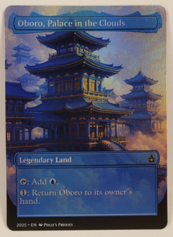 Oboro, Palace in the Clouds FOIL Proxy Playtest Card with Custom Fantasy Art - Image 4