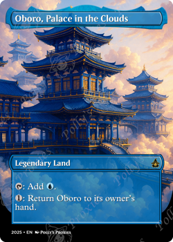 Oboro, Palace in the Clouds FOIL Proxy Playtest Card with Custom Fantasy Art - Image 5