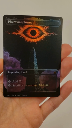 Phyrexian Tower FOIL Proxy Playtest Card with Custom Art Design - Image 2