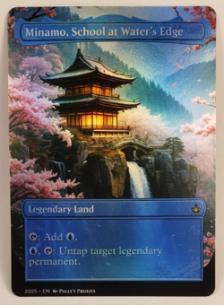 Minamo, School at Water's Edge FOIL Proxy Playtest Card with Custom Fantasy Art - Image 4