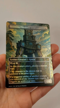 Roaming Throne FOIL Proxy Card with Custom Art Design - Image 2