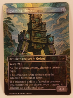 Roaming Throne FOIL Proxy Card with Custom Art Design - Image 4