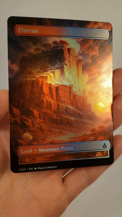 Plateau FOIL Original Dual Land Proxy Card with Custom FANTASY Art Design - Image 2