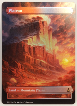 Plateau FOIL Original Dual Land Proxy Card with Custom FANTASY Art Design - Image 3