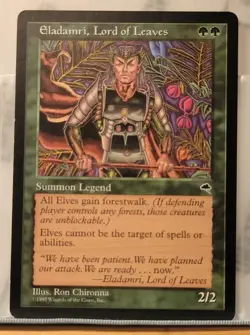 Mtg ELADAMRI, LORD OF LEAVES NM Tempest Reserve List -Argo- - Image 1