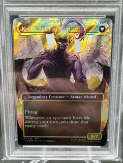 MTG Final Fantasy Kefka Court Mage Borderless Surge Foil PSA 10 - Image 4