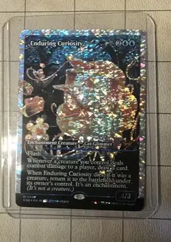 Enduring Curiosity Showcase Fracture Foil NM DSK 0398 Mythic Rare Enchantment - Image 1