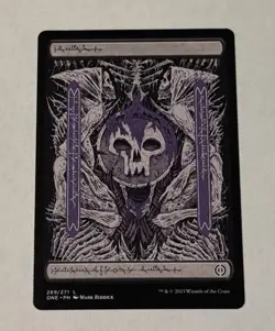 MTG Phyrexian Swamp 269/271 Phyrexia: All Will Be One Full Art Land LP - Image 1