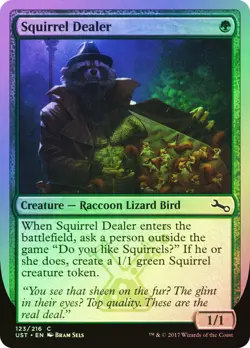MTG FOIL Squirrel Dealer - Unstable #123 - Image 1