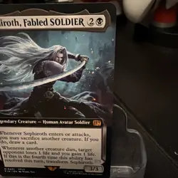 MTG - Sephiroth, Fabled SOLDIER (Extended Art) 0451 - Final Fantasy - Non-Foil - Image 3