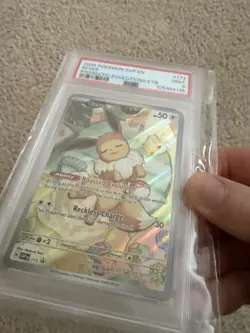 2025 POKEMON PRISMATIC EVOLUTIONS ETB PROMO ENGLISH #173 EEVEE PSA 9 Graded - Image 3