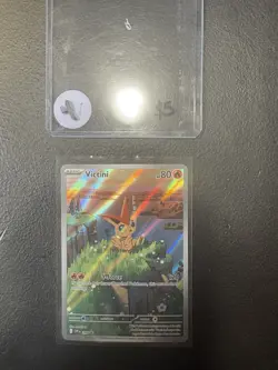 Pokemon TCG Victini Black Bolt & White Flare Promo Card Illustration SVP208 NM-M - Image 1