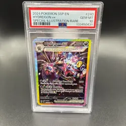 PSA Gem Mint 10 Hydreigon ex SIR 240/191 Pokemon Scarlet Violet Surging Sparks - Image 1