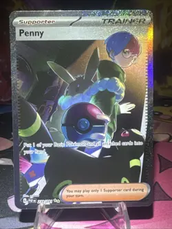 Penny 239/091 Pokemon Paldean Fates Special Illustration Rare NM Holo - Image 1