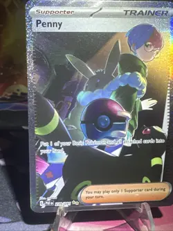 Penny 239/091 Pokemon Paldean Fates Special Illustration Rare NM Holo - Image 3