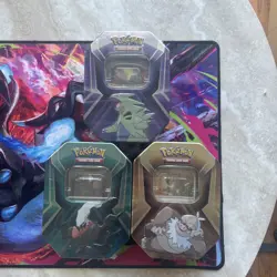 Pokemon TCG - Triple Whammy Collector Sealed Tins x3 (Complete Set) - Image 1