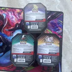 Pokemon TCG - Triple Whammy Collector Sealed Tins x3 (Complete Set) - Image 2