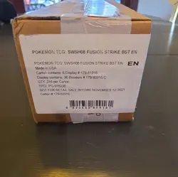 Pokemon Fusion Strike Booster Case 6 Box Sealed 2021 English - Image 1