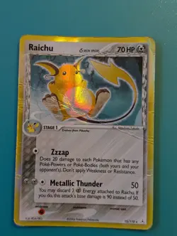 2006 Pokemon EX Holon Phantoms Raichu Delta Species #15/110 HP - Image 1