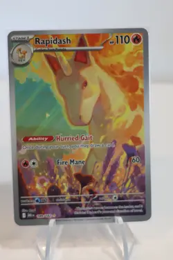 Rapidash 189/182 - Pokemon Destined Rivals SV10 - Illustration Rare IR - NM - Image 1