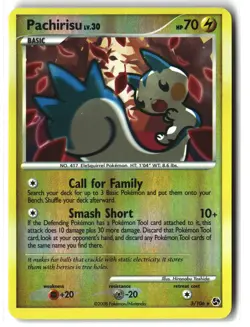 Pachirisu ⭐ 5/106 Reverse Holo Rare Great Encounters 2008 Pokemon NM - Image 1