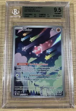 Pokemon Minior #201 Scarlet & Violet 2023 Paradox Rift Holo BGS 9.5 GEM MINT - Image 1