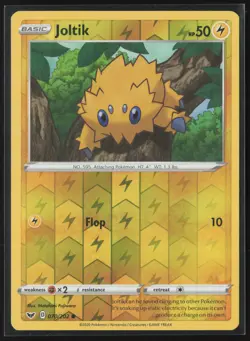 Joltik Common SWSH01: Sword & Shield Base Set 070/202 NM Pokemon Reverse Holo - Image 1