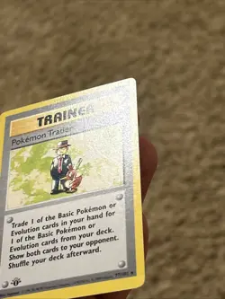 Pokemon Trader 77/102 (1st Edition) Base Set (Shadowless) (Never Played) *NM* - Image 4