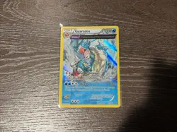 2015 POKEMON GYARADOS 21/98-FULL ART RARE- HOLO-XY ANCIENT ORIGINS LP - Image 1