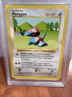 1999 Pokemon Game Porygon 39/102 Base Set Shadowless - PSA 8 NEAR MINT - Image 2