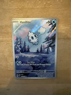 POKEMON - VANILLITE - 111/086 - ILLUSTRATION RARE - S&V WHITE FLARE - BRAND NEW - Image 1