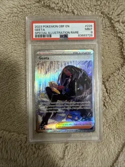 Pokemon 2023 Geeta PSA 9 #226/197 Sv03: Obsidian Flames Holo SIR - Image 1