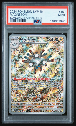 2024 POKEMON SVP EN-SV BLACK STAR PROMO #159 MAGNETON PSA 9 - Image 1