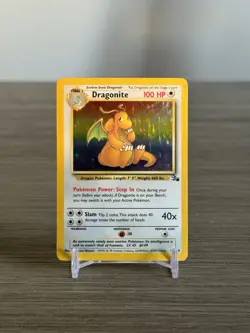 Pokemon Dragonite 4/62 Holo Rare - 1999 Pokemon Fossil Vintage WOTC - Image 1