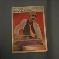 The Pokemon Company Blaine's Last Stand Trainer Full Art Ultra Rare Holo 69/70 - Image 1