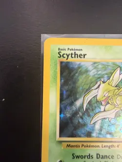 Pokemon TCG Scyther Jungle 10/64 Unlimited Holo Rare LP - Image 3