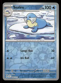 Sealeo SV08: Surging Sparks #044/191 Common Reverse Holo Pokemon LP - Image 1