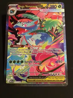 Pokemon TCG Mega Venusaur Ex 177/132 English NM Mega Evolution Fresh From Pack🔥 - Image 1