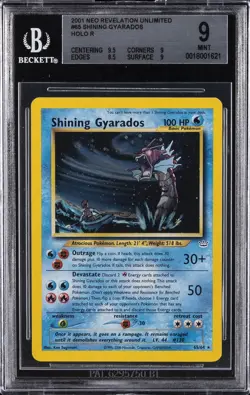2001 POKEMON NEO REVELATION UNLIMITED - HOLO - RARE #65/64 GYARADOS BGS 9 - Image 1