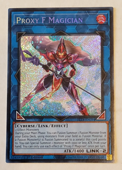 Yu-Gi-Oh Proxie F Magician Secret Rare 1st Edition BLTR-EN094 - Image 1