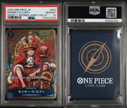 PSA 10 Monkey D Luffy WEEKLY SHONEN JUMP P-043 PROMO ONE PIECE Card Japanese JP - Image 3