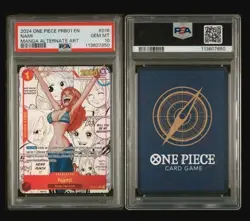 One Piece CCG Nami PRB01 Manga Alternate Art OP01-016 PSA 10 Gem Mint - Image 3