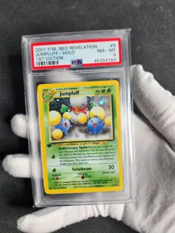 2001 Pokemon Neo Revelation Jumpluff #9 1st Edition Holo PSA 8 Graded Pokemon - Image 3