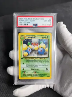 2001 Pokemon Neo Revelation Jumpluff #9 1st Edition Holo PSA 8 Graded Pokemon - Image 5