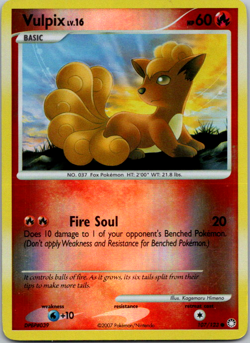 Vulpix - Reverse Holo - 107/123 Mysterious Treasures - Pokemon TCG - Image 1