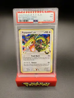 2009 Pokemon Supreme Victors Rayquaza C 8/147 Cracked Ice Exclusive PSA 7 - Image 1
