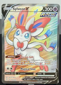 Pokemon Sylveon V 183/203 Full Art Evolving Skies NM Ultra Rare Holo - Image 1